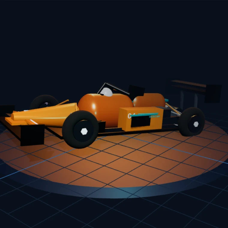 Formula race car in RaceCar Lab